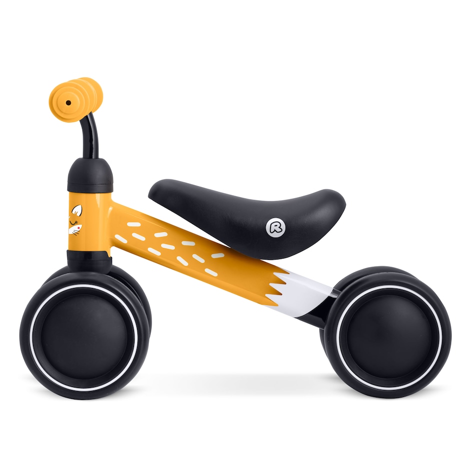 Rowerek biegowy trójkołowy jeździk dla dzieci lekki Ricokids żółto-czarny