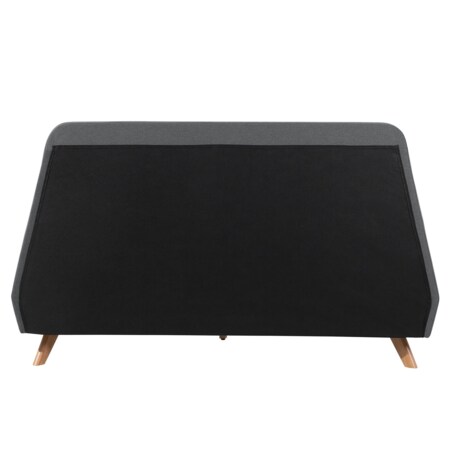 Łóżko tapicerowane 160 x 200 cm szare VIENNE