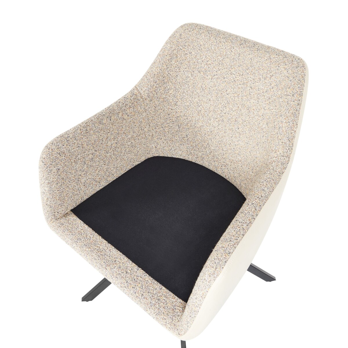 Zestaw 2 krzeseł LITHIA Beżowoszary