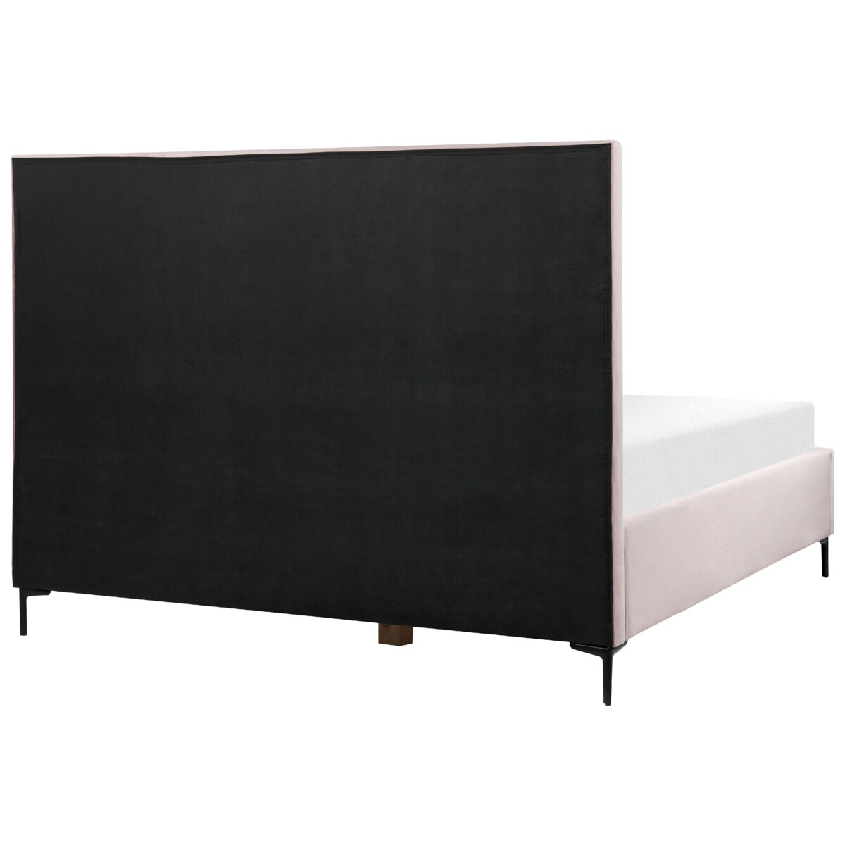 Łóżko z pojemnikiem welurowe 180 x 200 cm różowe SEZANNE