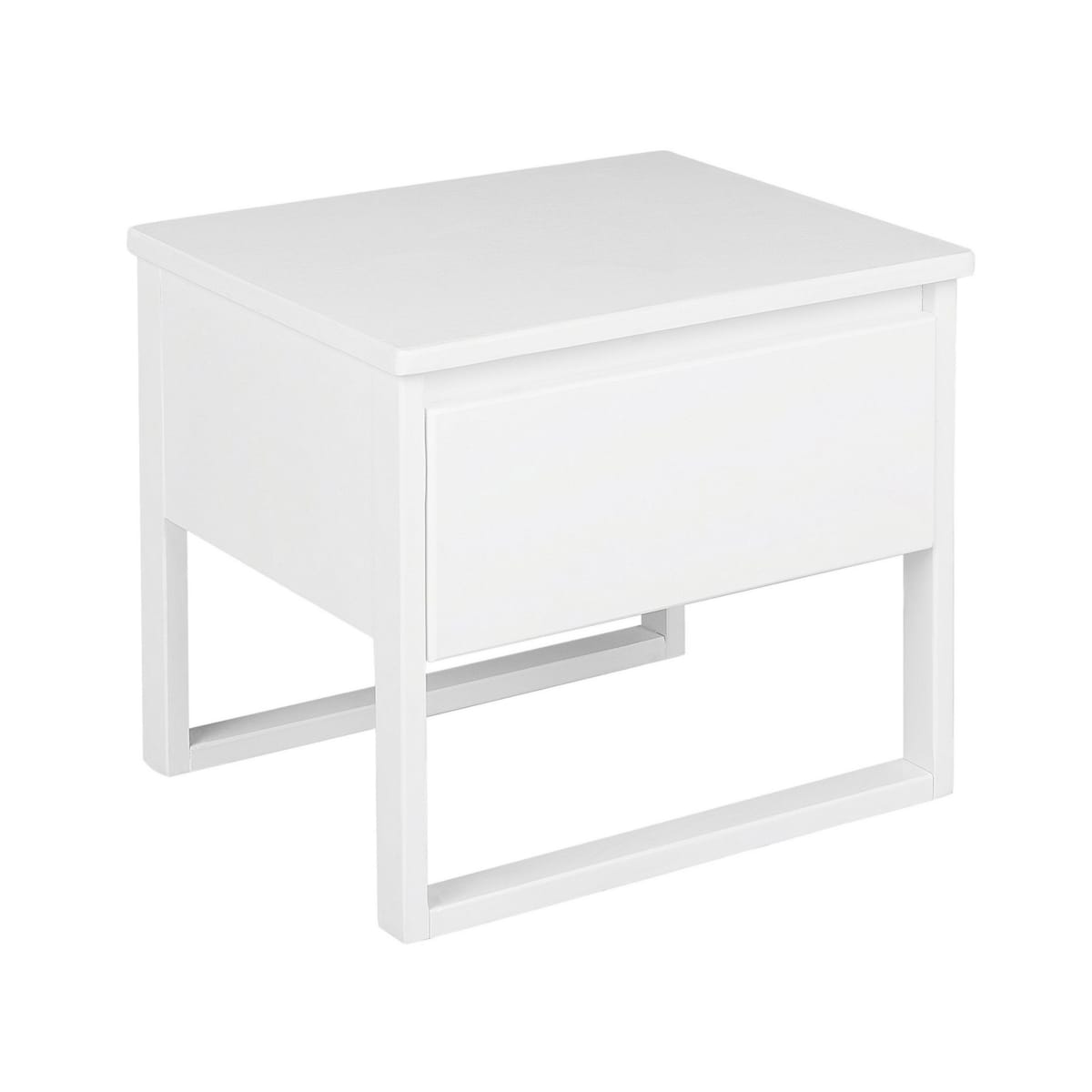 Szafka nocna drewniana biała GIULIA