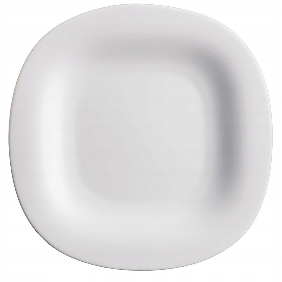 6x TALERZE DESEROWE kwadratowe CARINE SZARE LUMINARC 19 cm na ciasto desery