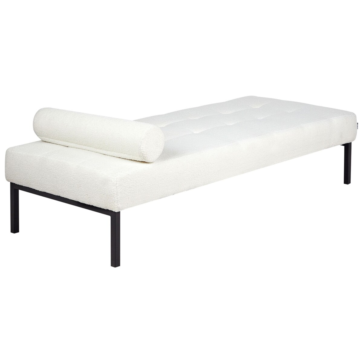 Szezlong boucle biały CHINON