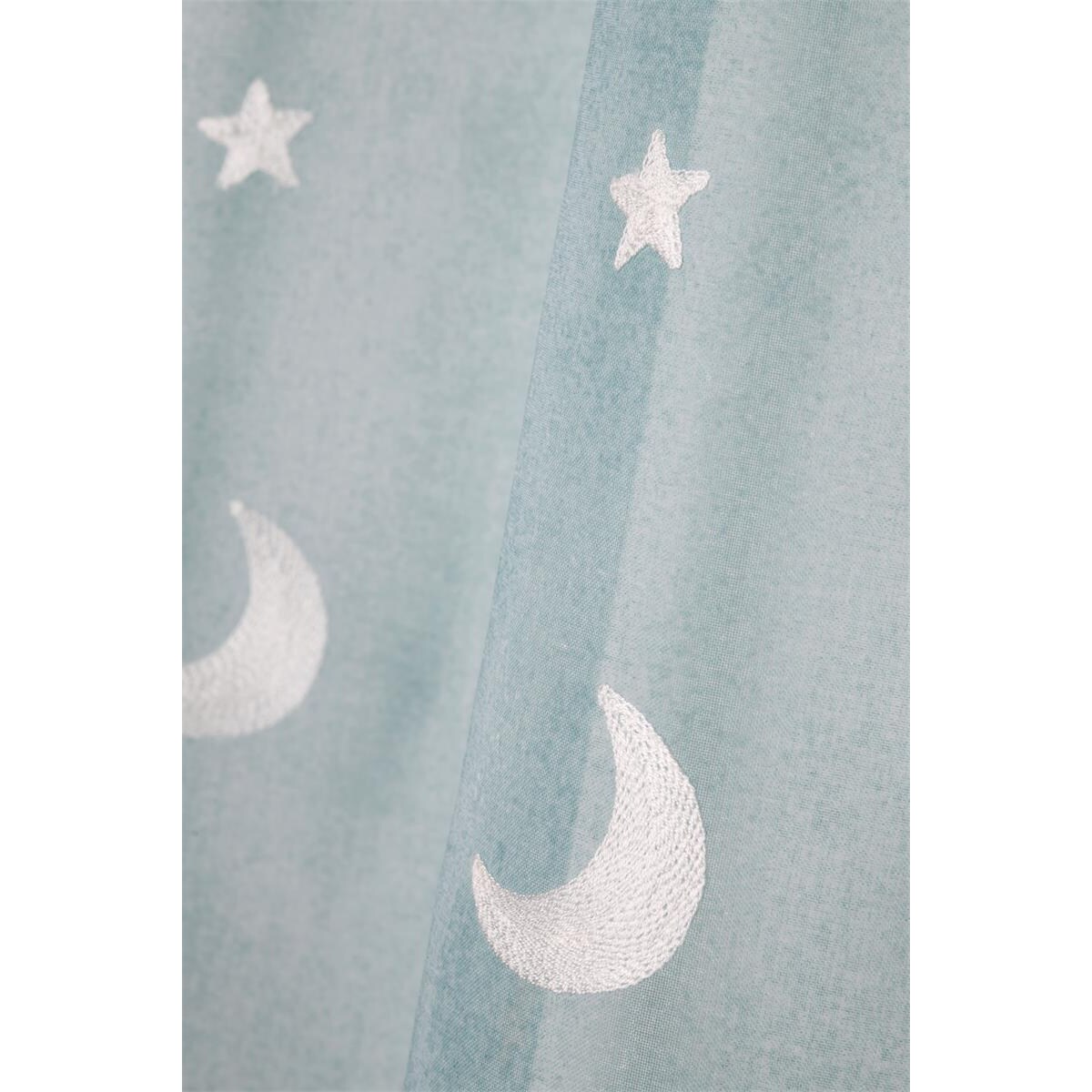 Firana z motywem księżyca 140 x 260 cm