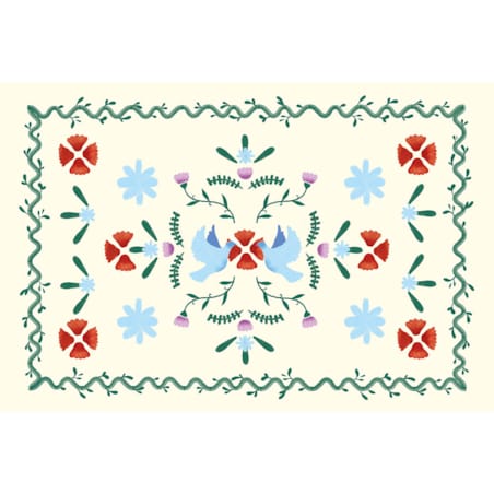 Poduszka świąteczna - Zimowy wieniec 40x60 cm