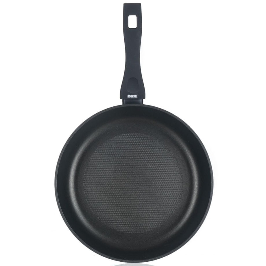 PATELNIA kuchenna grazia 26 cm CZARNA BANQUET do smażenia jajka bekon mięso