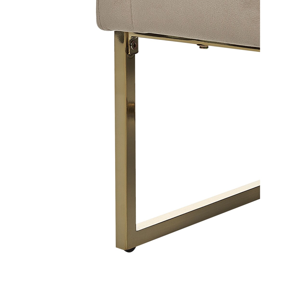 Fotel welurowy beżowoszary SIRKKA