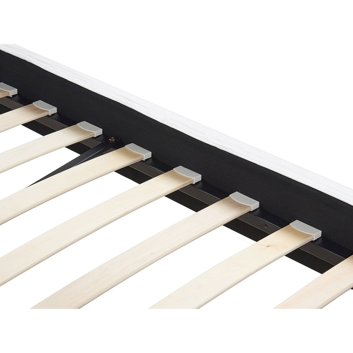 Łóżko welurowe 180 x 200 cm białe FITOU