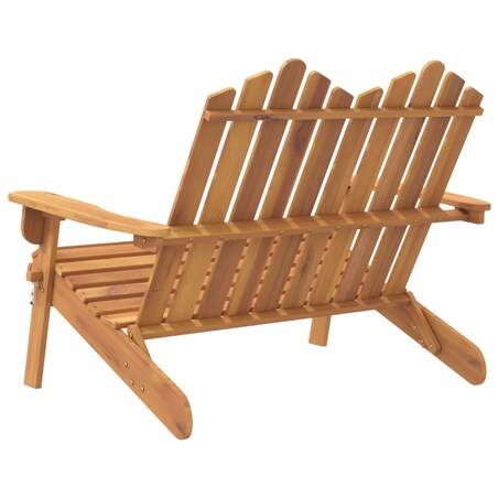 vidaXL Ławka ogrodowa Adirondack, 126 cm, lite drewno akacjowe