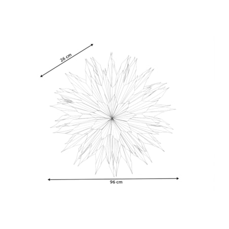 Dekoracja świąteczna GRONA Gwiazda 96 cm Zielony
