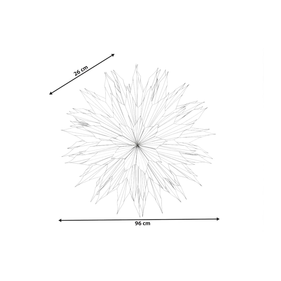 Dekoracja świąteczna GRONA Gwiazda 96 cm Zielony