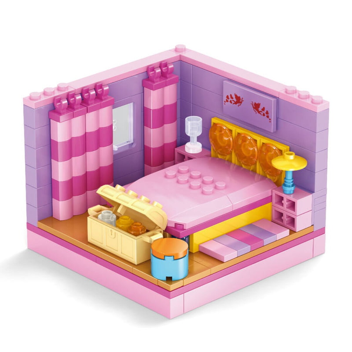 SYPIALNIA - mini pokoik z klocków - Ausini - 150 elementów