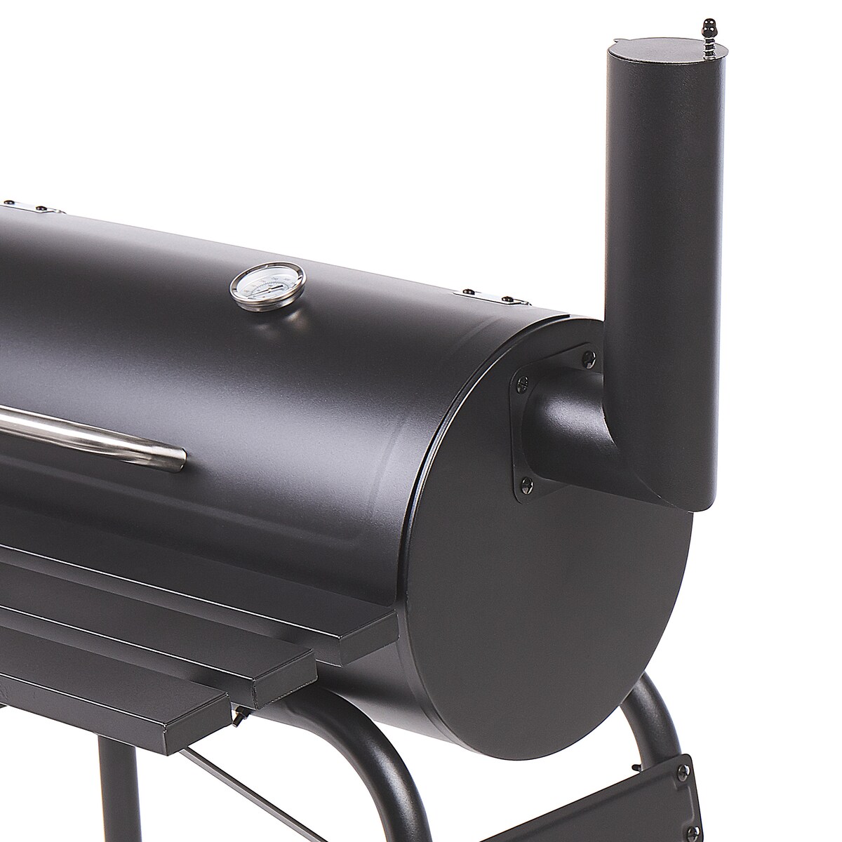 Grill węglowy KATLA Z wędzarnią Metal Czarny