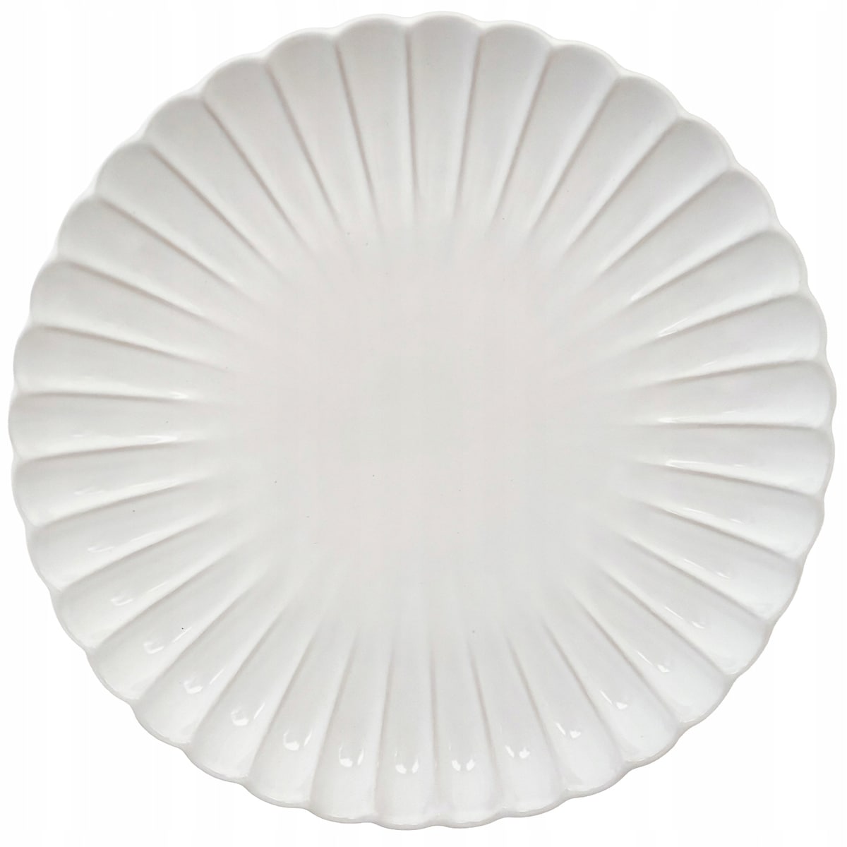 TALERZ OBIADOWY DUŻY 26CM BIAŁY CERAMICZNY PŁYTKI PŁASKI NA SZTUKI