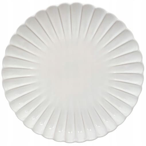 TALERZ OBIADOWY DUŻY 26CM BIAŁY CERAMICZNY PŁYTKI PŁASKI NA SZTUKI