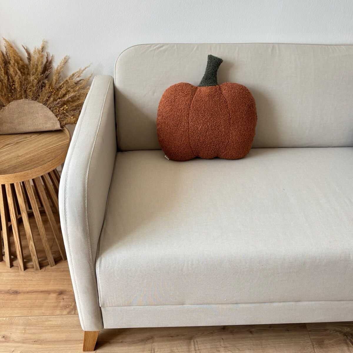 Poduszka jesienna Dynia boucle