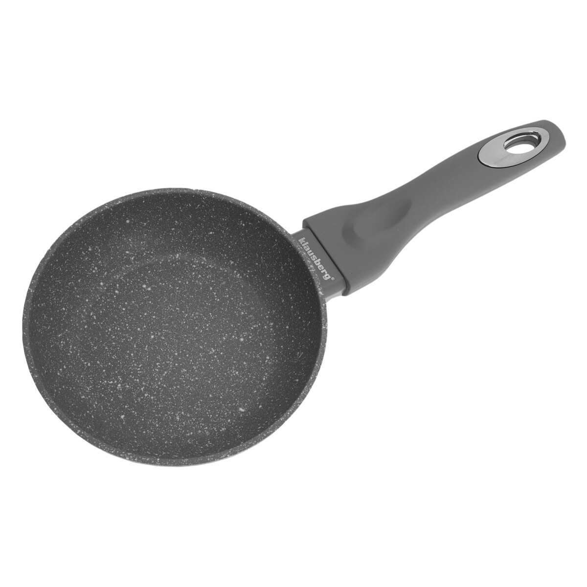 Patelnia granitowa 16cm indukcja gaz KLAUSBERG Marmo Grey