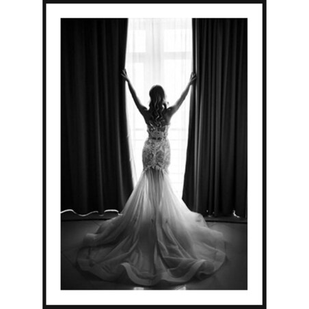 Poster Story, Plakat, Obraz - Panna Młoda w Oknie, wymiary 70 x 100 cm