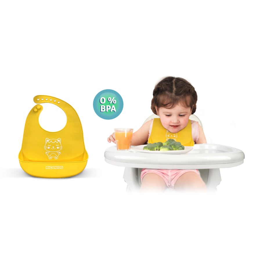 Krzesełko do karmienia milo dla dzieci składane tacka Ricokids + śliniaczek