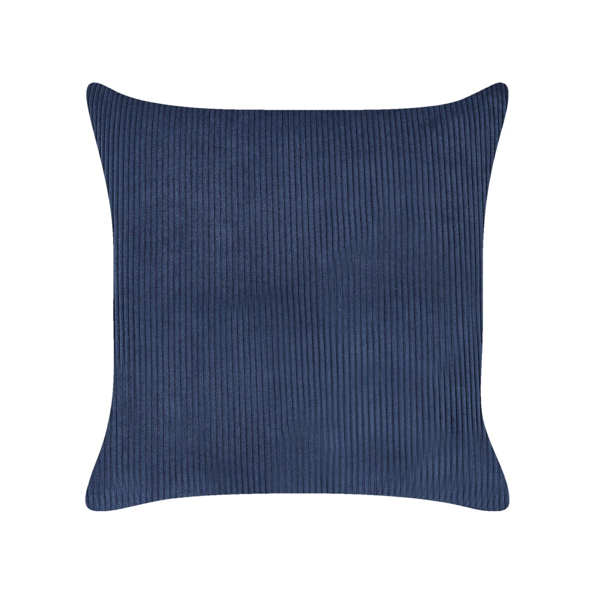 Narożnik LUNNER Sztruks Ciemnoniebieski dla 4 osób Lewostronny