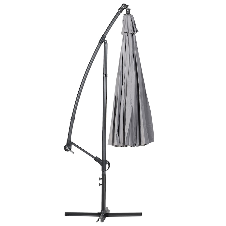 Parasol ogrodowy na wysięgniku 268 cm CALABRIA II Ciemnoszary