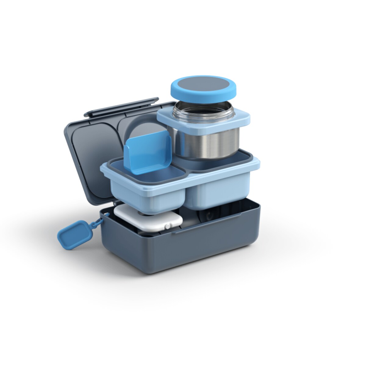 OMIE OMIEBOX UP lunch box z termosem, Graphite