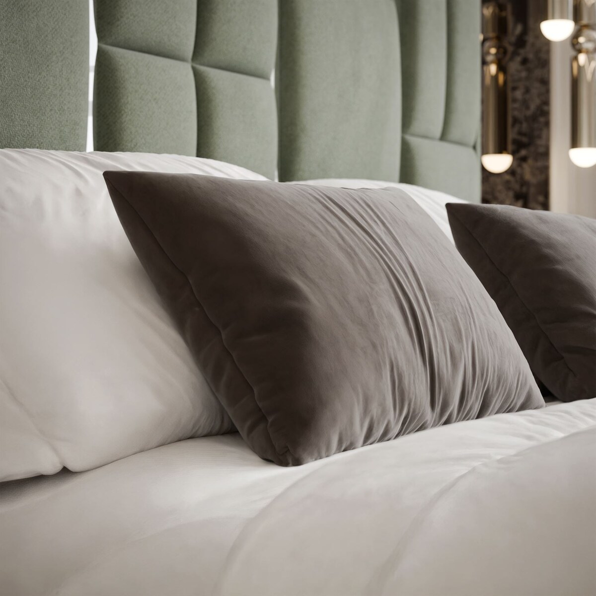 Łóżko tapicerowane BRIGITTE SILVER, pojemnik na pościel, s34, 140x200, Element 11