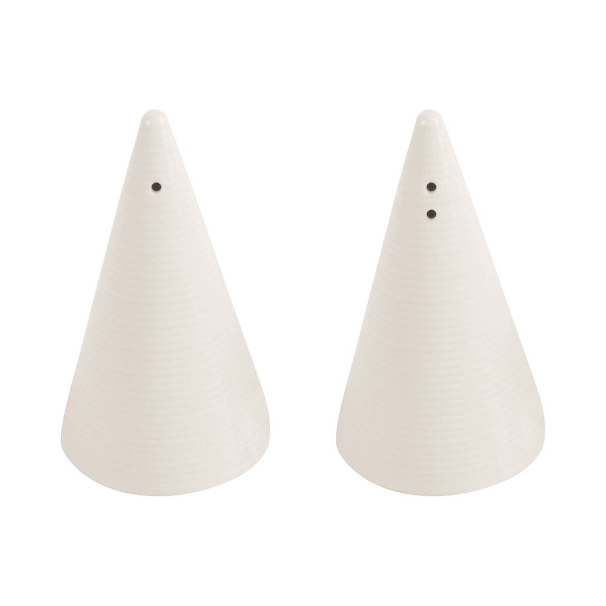 Solniczka Porland Line w kolorze kremowym, porcelanowa