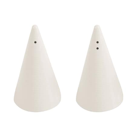 Solniczka Porland Line w kolorze kremowym, porcelanowa