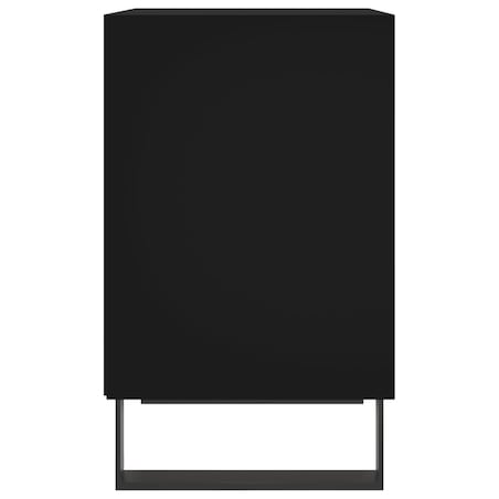vidaXL Szafka nocna, czarna, 40x30x50 cm, materiał drewnopochodny