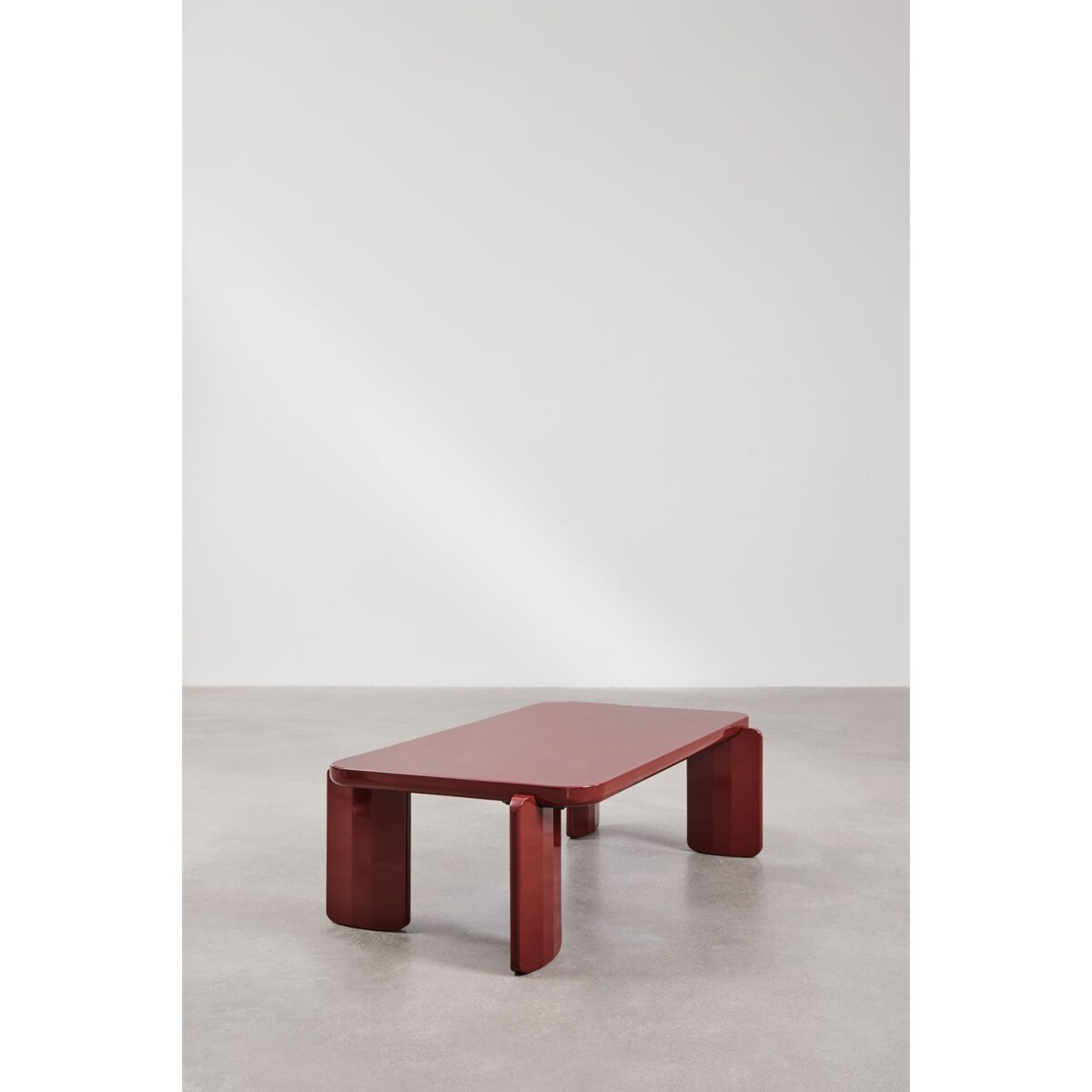 Stolik kawowy z MDF 120x60 cm Genewa ciemnoczerwony