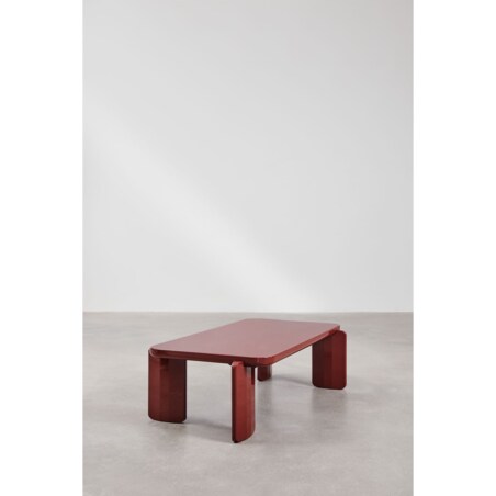 Stolik kawowy z MDF 120x60 cm Genewa ciemnoczerwony