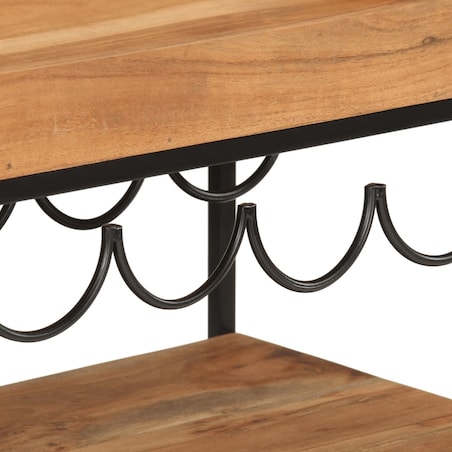 vidaXL Wózek barowy, 60x40x80 cm, lite drewno akacjowe i żelazo