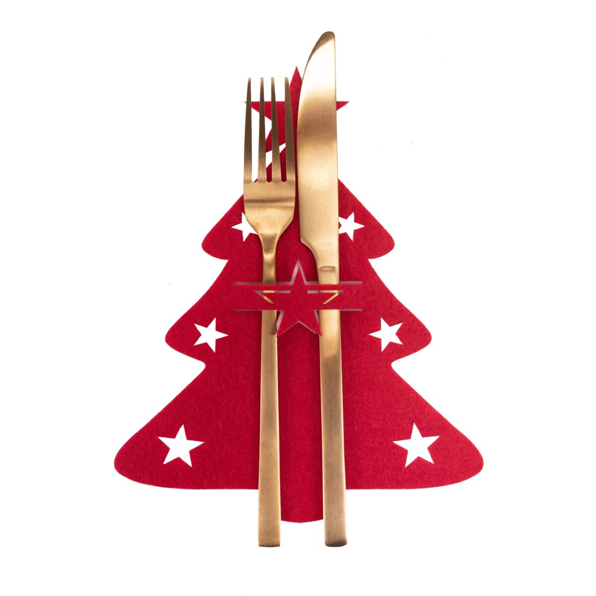 Pokrowiec na sztućce Świateczny 4 szt KF357-4