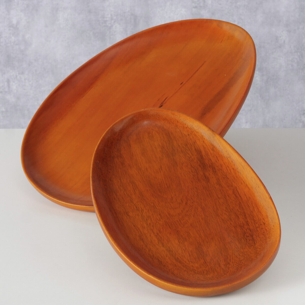 Zestaw drewnianych tac TORIN, 20-29 cm