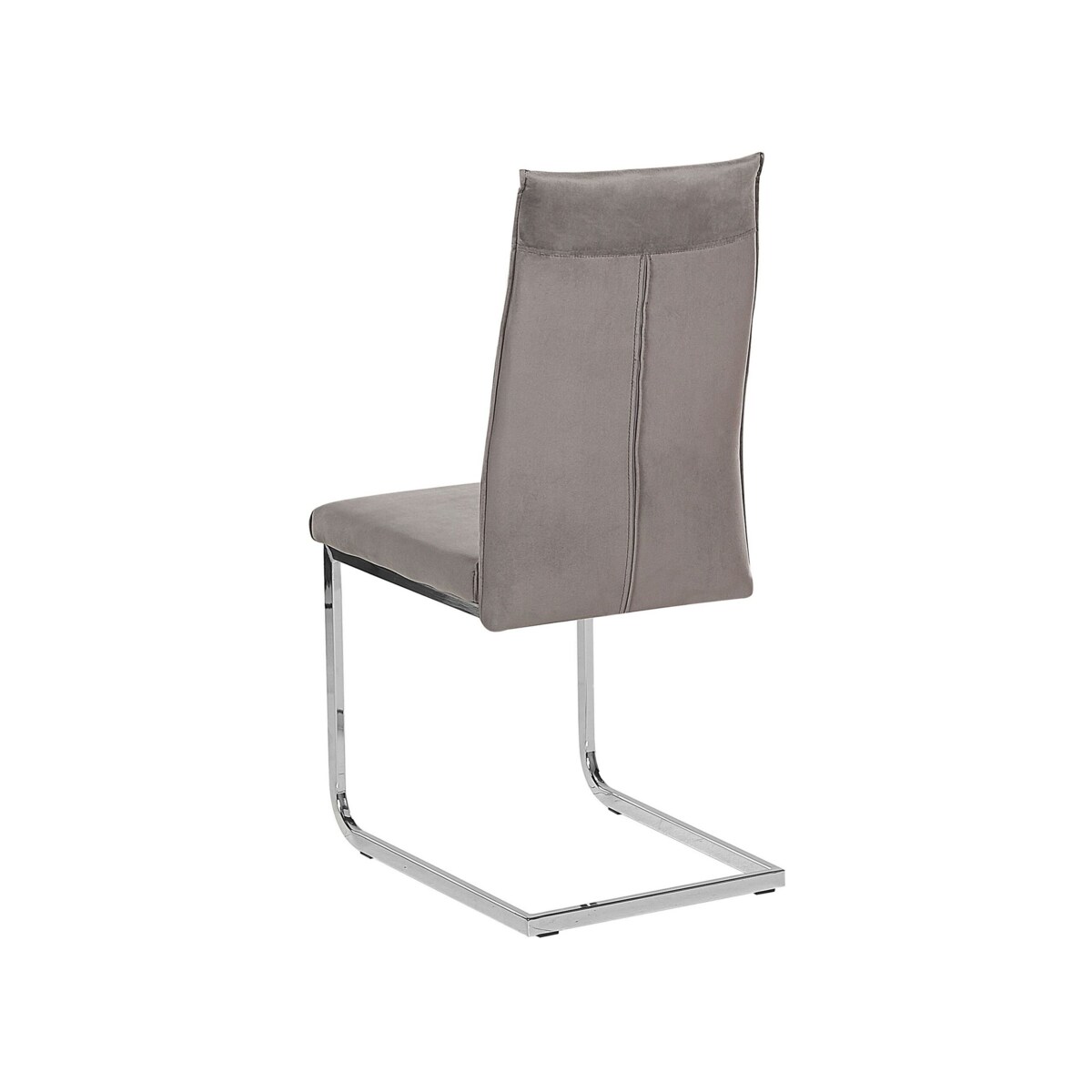 Zestaw 2 krzeseł do jadalni welurowy szary ROCKFORD