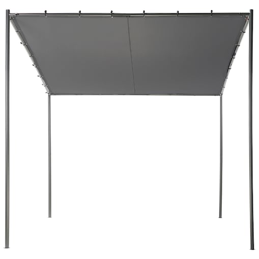 Pawilon ogrodowy VIMINO Metal 282 cm 294 cm Ciemnoszary