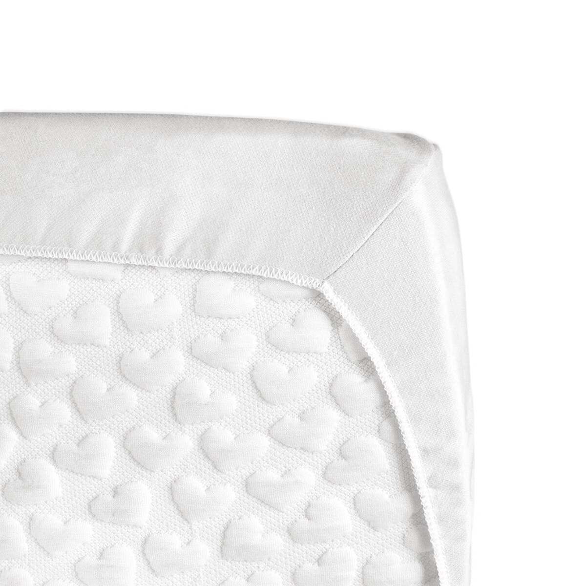 Prześcieradło z gumką do łóżeczka 70x140 cm białe