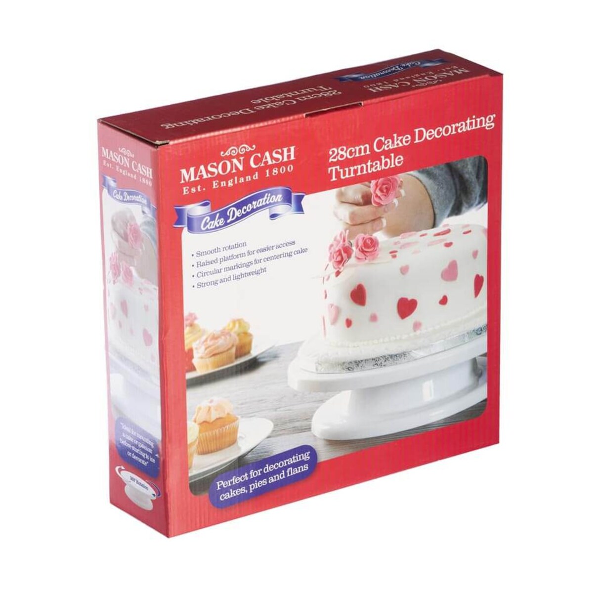Patera obrotowa na tort, 28.5 x 8 cm, Mason Cash