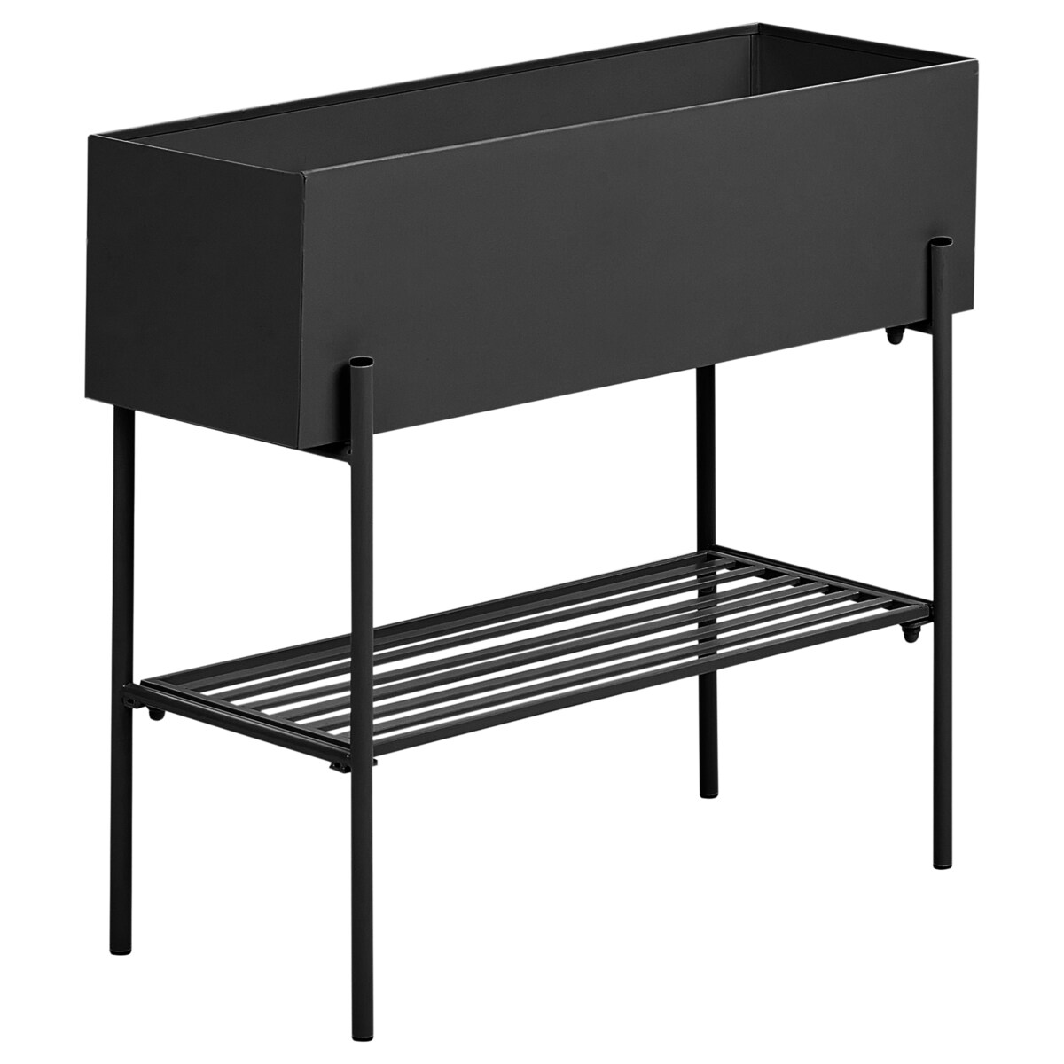 Donica na nóżkach VINCA 70 cm Metal Czarny