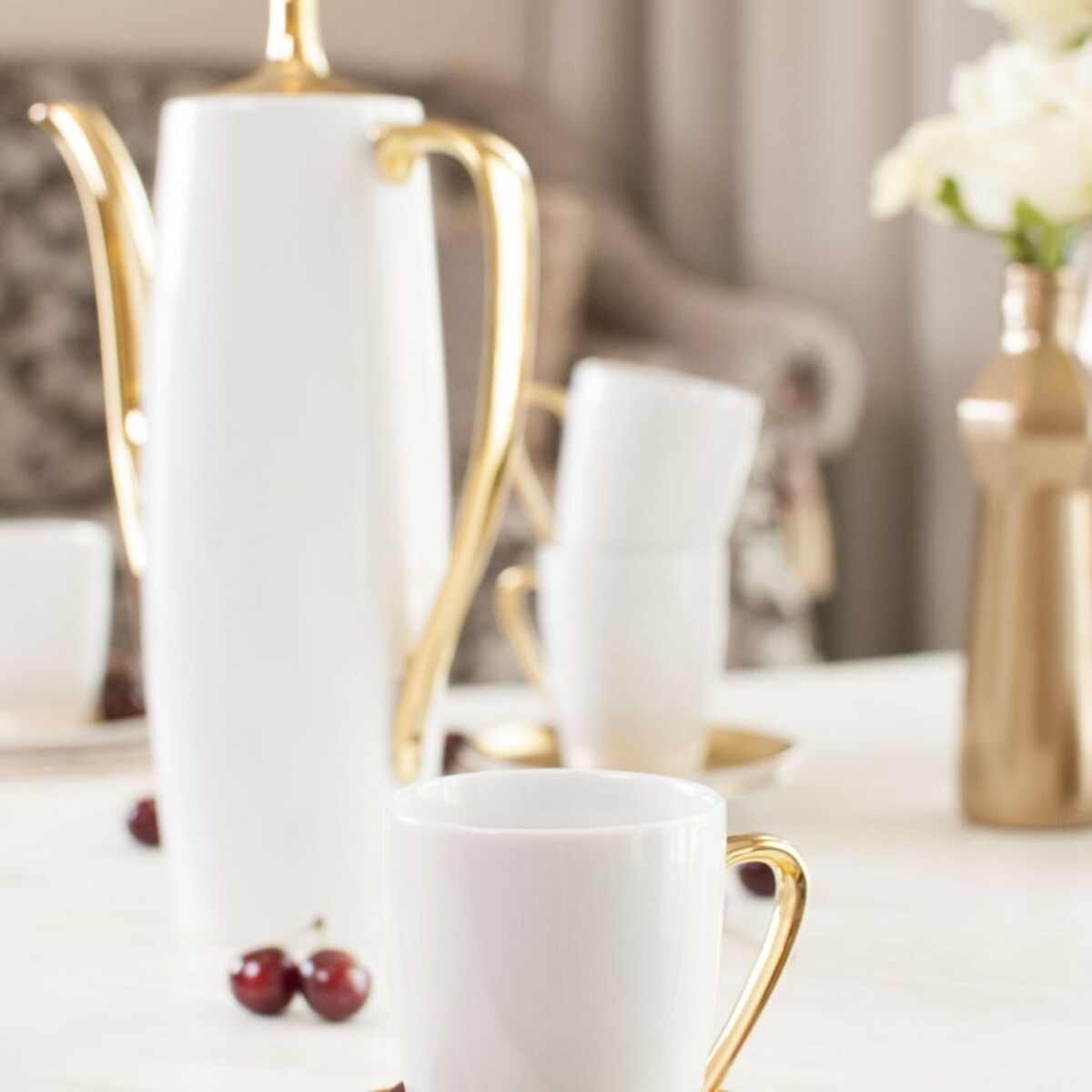 Garnitur do kawy dla 6 osób 15 el. Goplana Świetliste Jezioro G360