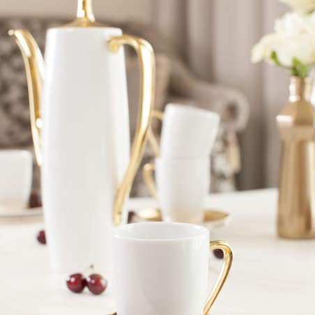 Garnitur do kawy dla 6 osób 15 el. Goplana Świetliste Jezioro G360