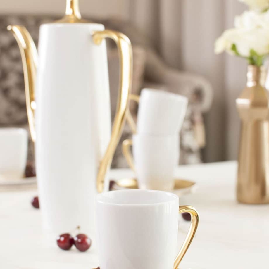 Garnitur do kawy dla 6 osób 15 el. Goplana Świetliste Jezioro G360