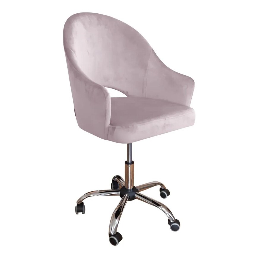 Fotel JENISEJ VELVET jasno różowy