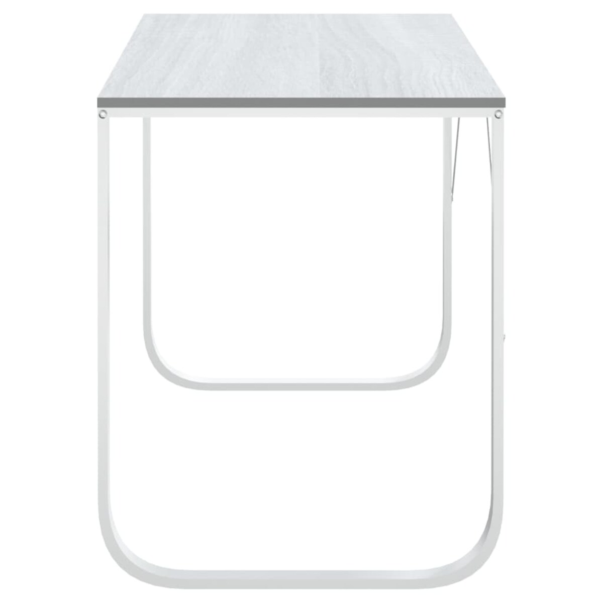 vidaXL Biurko komputerowe, białe, 110x60x73 cm, płyta wiórowa