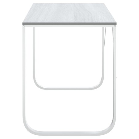 vidaXL Biurko komputerowe, białe, 110x60x73 cm, płyta wiórowa