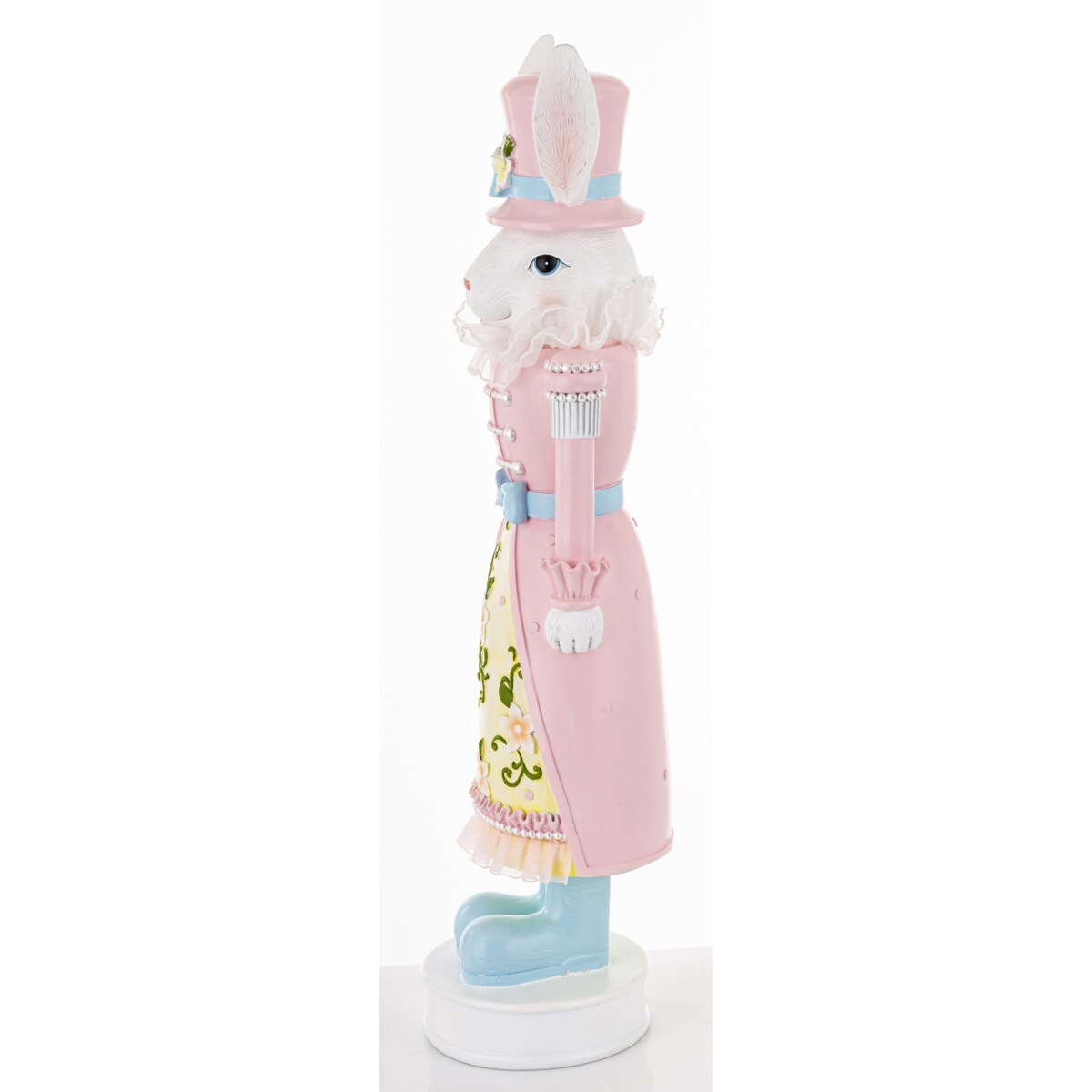 Dekoracja - Króliczka w różowym mundurku 59x14x15 cm