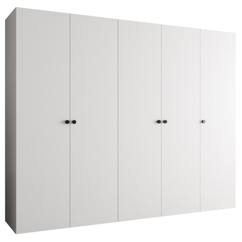 Szafa uchylna otwierana PARMA 1 250 wys. 202 cm Biały + u. Czarny