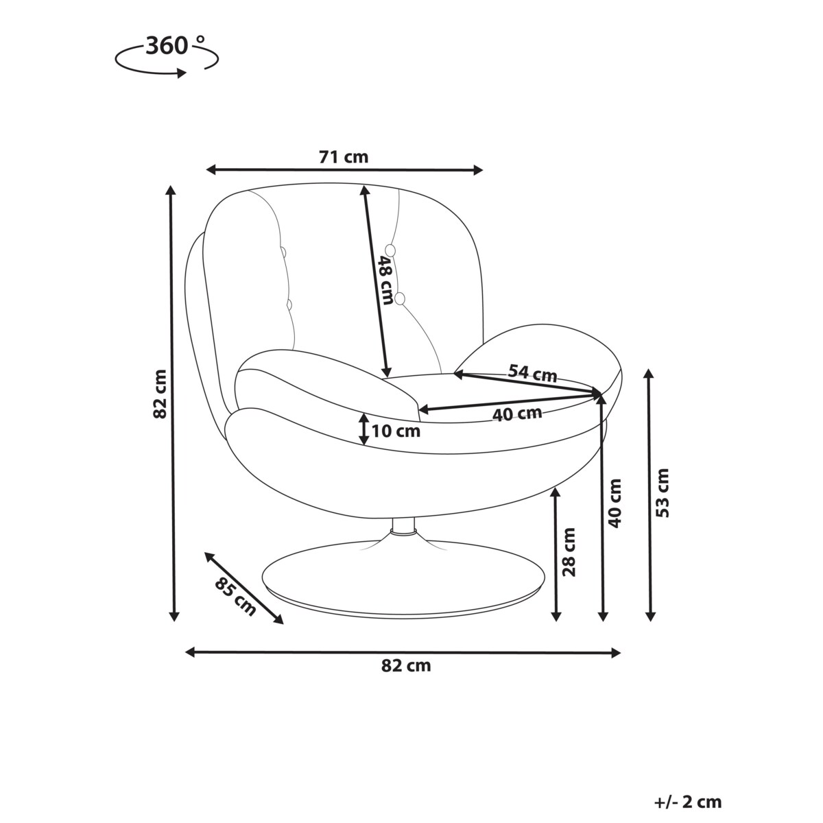 Fotel obrotowy NOLVIK Welur Piaskowy
