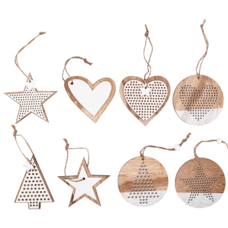 Dekoracje świąteczne 311366 mix 8szt